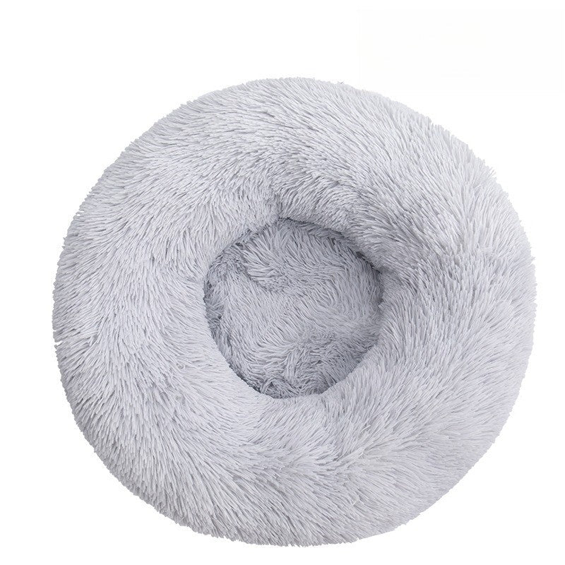 Plush Round Pet Beds for Dogs and Cats Winter Dog Mats Pet Beds Pet Supplies