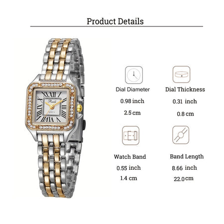 New fashion casual alloy steel with diamond bracelet for ladies quartz watch for Christmas and Halloween gifts