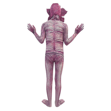 Demogorgon Cannibal Flower Bodysuit Headwear Mask Cosplay Costume Disguise Jumpsuit Halloween TV ST Suit