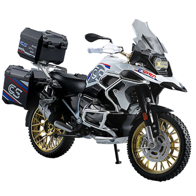 1:10 R1250GS Adventure Alloy Die Cast Motorcycle Model Vehicle Collection Sound and Light Off Road Autocycle Toys Car
