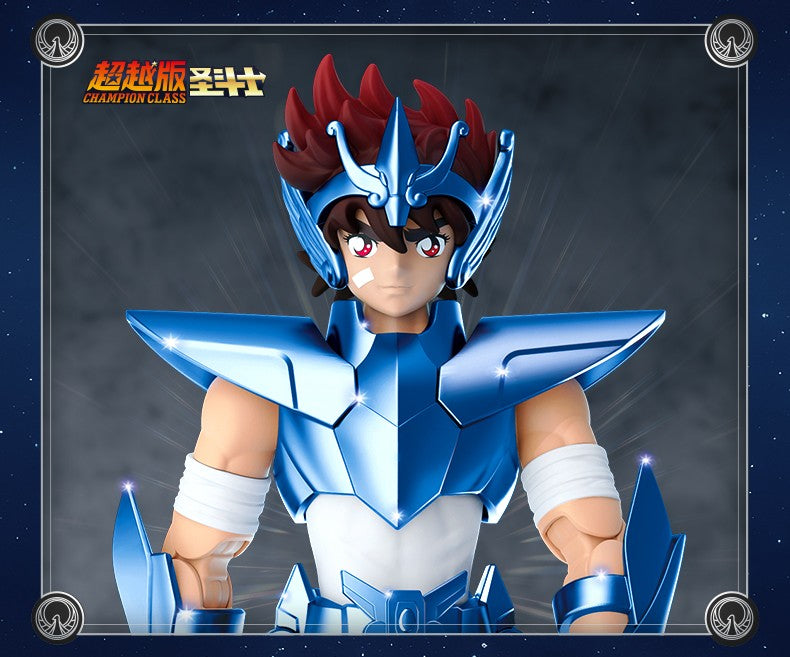 New Genuine BLOKEES Gold Saint Seiya Sagittarius Seiya Pegasus Aiolos Tenma Pegasus Action Figure Toy Assembly Figure Toy Gift