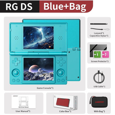 Anbernic RG DS Video Game Console Dual 4.0” IPS Screen Android 14 Support Dual Application On Split Screens & Hall  PSP Gifts