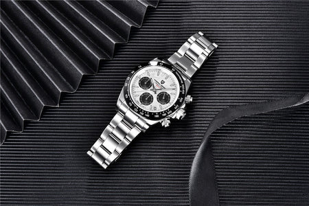 40mm New V2 PAGANI DESIGN Men's Quartz Watches Sapphire Retro Chronograph Stainless Steel Waterproof Watch Men Relogio Masculino