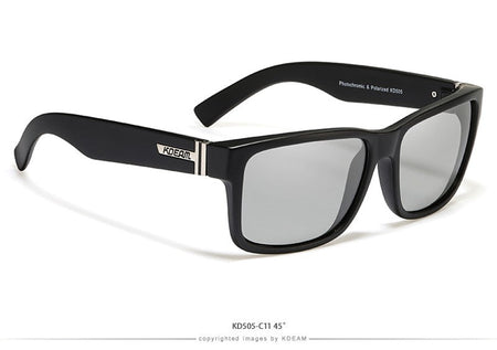 KDEAM Revamp Of Sport Men Sunglasses Polarized Shockingly Colors Sun Glasses Outdoor Driving Photochromic Sunglass With Box