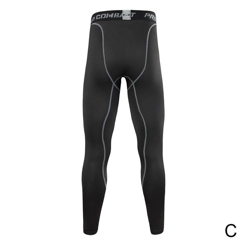 Men Compression Tight Leggings Running Sports Male Workout Bottoms Trousers Jogging Dry Yoga Pants Quick Fitness Training