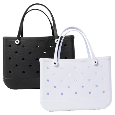 XL Extra Large Beach Bag EVA Rubber Waterproof Beach Travel Picnic Storage Basket Women Shopping Handbag Sac Jelly Tote Bag