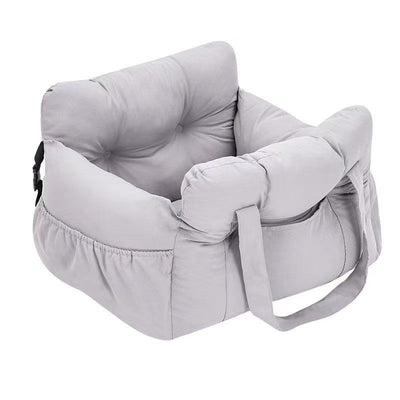 Dog Car Seat with Safety Belt - Non-Slip Pet Car Bed for Small Dogs, Washable Travel Carrier with Secure Straps for Safe Car