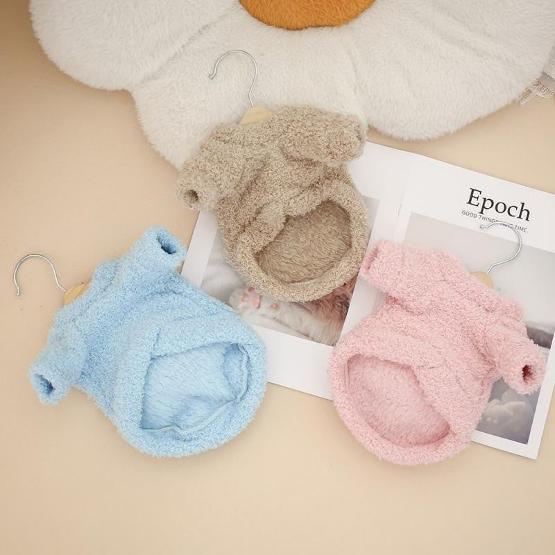 Sanrio Kuromi Double-Sided Velvet Hoodie for Dogs Cats Autumn Winter Warm, Flannel Dog Clothes Thickened Cat Jacket Pet Supplies