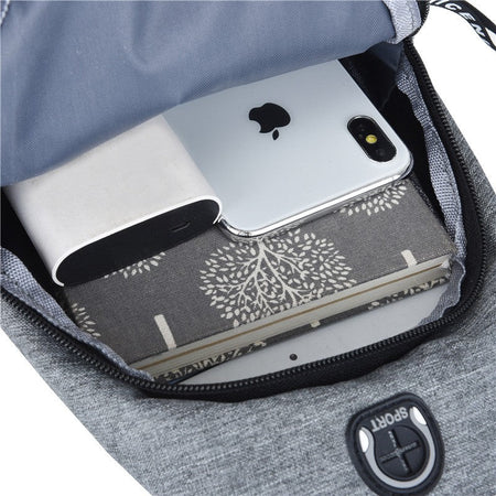 2025 New Multifunctional Chest Bag Men's Fashion Trend Oxford Cloth Shoulder Bag Korean Style Casual Waterproof Messenger Bag