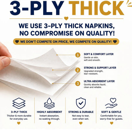 Hallowmas Custom Napkins Logo Personalized Photo Text Cocktail 3-Ply Paper Napkins for Wedding Bar Baby Shower Birthday Party