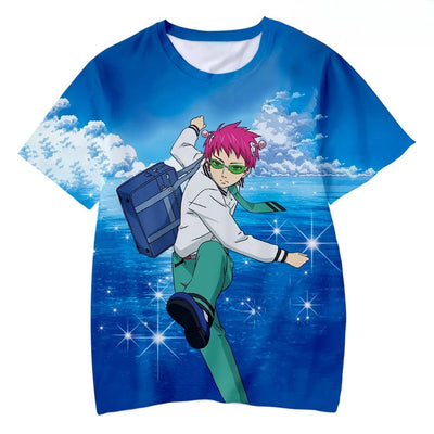Saiki Kusuo No Sai Nan Men Printed T-shirt Miyagi Endgame Dorohedoro Backpack Young T Shirt Sakura Wars Cosplay Japan Anime Tees