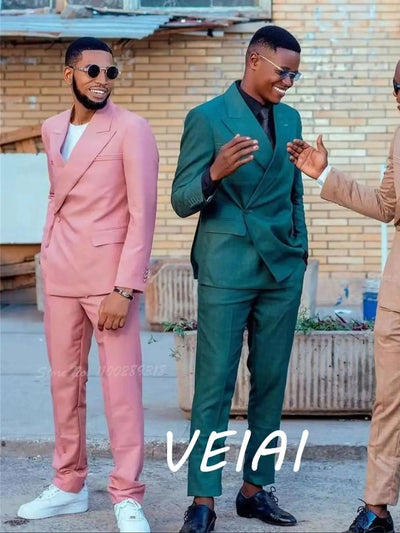 CustomizedRoyal Blue Groomsmen Groom Tuxedos Shawl Gold Lapel Men Suits 2 Pieces Wedding Bridegroom Suit Costume Homme( Jacket+P