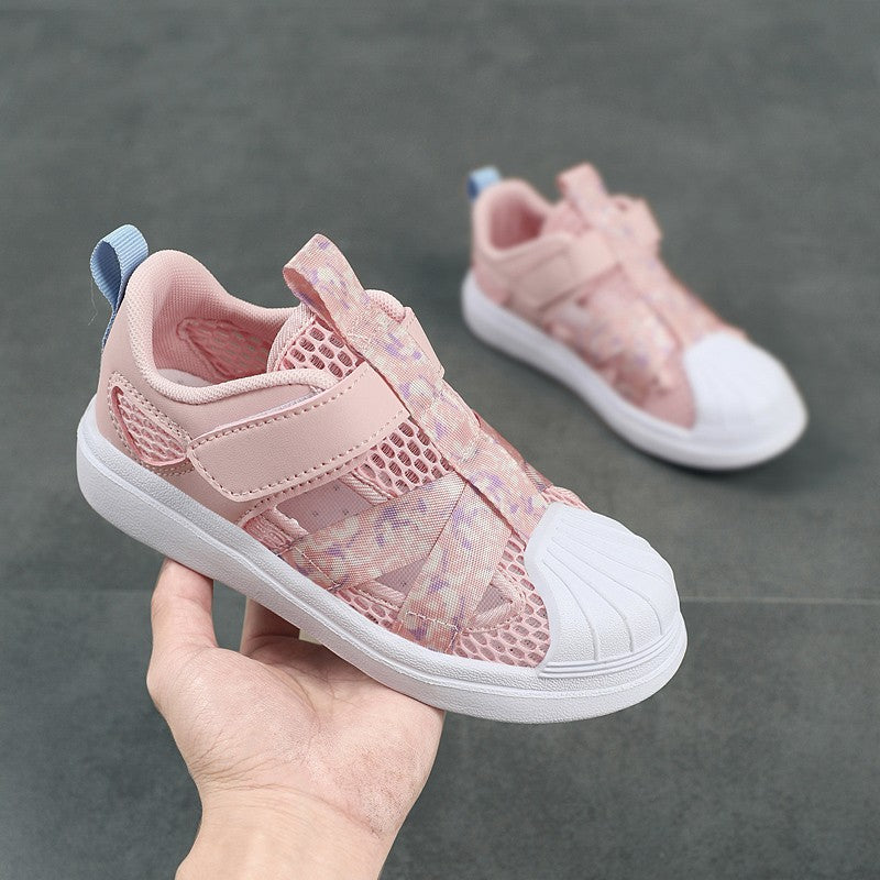 Summer Breathable Kids Sandals Boy and Girl Fashion Sneakers Lightweight Non Slip Walking Shoes Comfortable Sport Shoes
