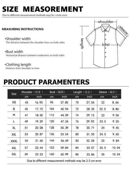 2024 Summer Shirt Men Hawaiian Men Short Sleeve Love Button Lapel Shirt Print Men Beach Travel Leisure Oversized XS-5XL