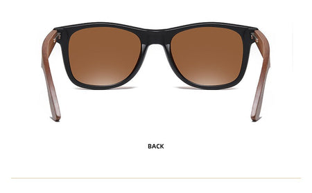 GM Environment-Friendly Retro Walnut Wood Sunglasses UV400 Polarized Bamboo Sunglasses Men's Fashion Trendy Anti Blue Lens 7061h