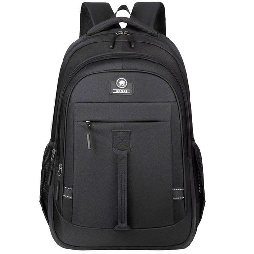 The men's backpack is suitable for business trips. It has a hand-held design with multiple pockets and is a book bag.