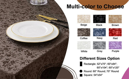 Olanly Waterproof Table Cloth Nordic Rectangular Tablecloth Round Tablecloth Non-slip Table Cover For Wedding Decor Dining Table