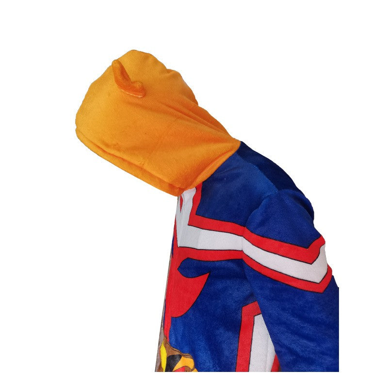 All Might Cosplay Costume Anime My Hero Academia One-piece Zentai Jumpsuit Pajamas Dresses Cosplay Bodysuit Clothes Outfits
