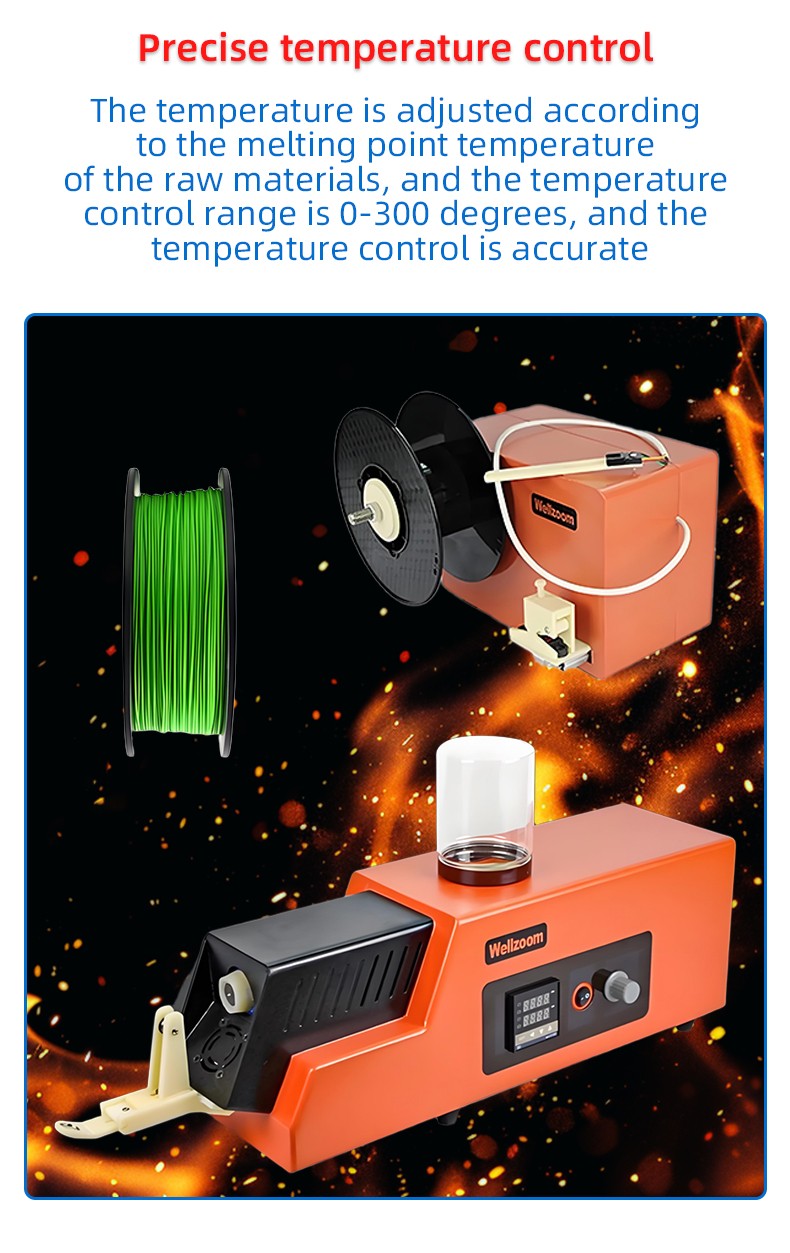 3D Printing Consumables Extruder 3D Filament Maker Desktop Filament Extruder 1.75mm 3mm Speed Adjustable Extrusion Machine
