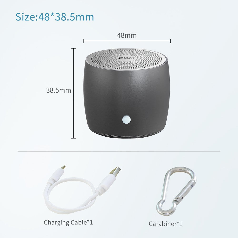 EWA A103 Mini Bluetooth Speakers German Bass Speaker For Outdoor/Indoor Camp/Bicycle /Ravel Metal Box Loud Sound
