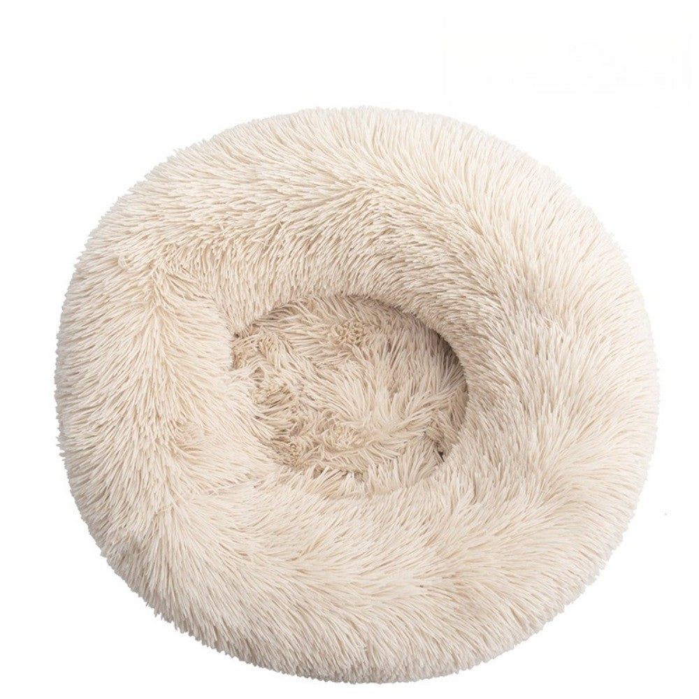 Plush Round Pet Beds for Dogs and Cats Winter Dog Mats Pet Beds Pet Supplies