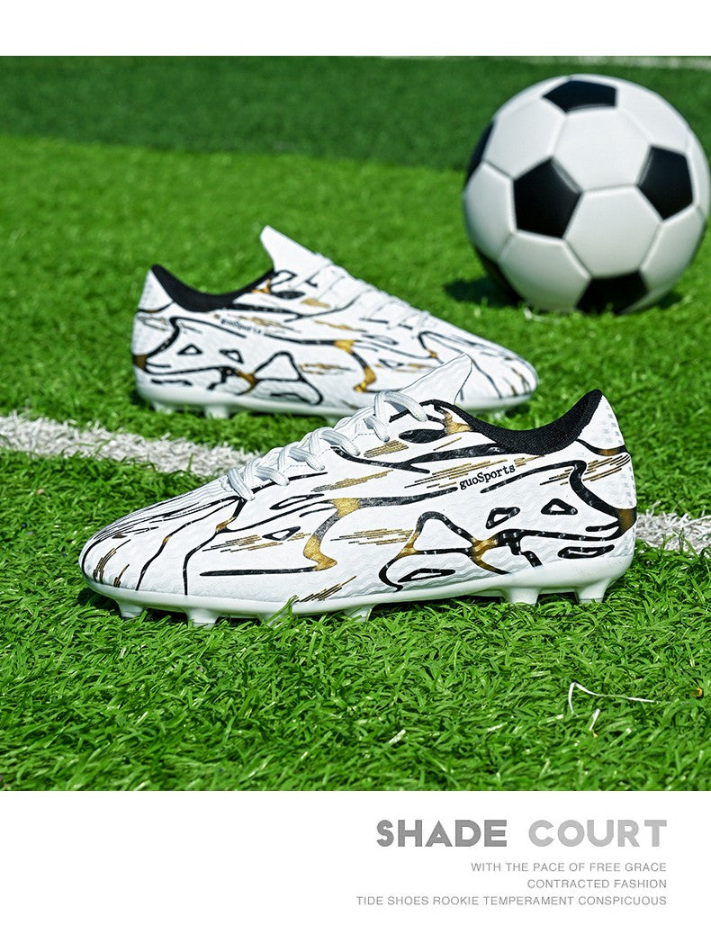 Unisex Youth Soccer Cleats Lightweight Football Shoes for Match Training Enhanced Grip Durable FG TF Comfortable Breathable