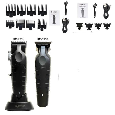 Kemei 2299 2296 T95 Professional Hair Clipper Cordless Trimmer Electric Foil Shaver Men Rechargeable Finish Hair Cutting Machine