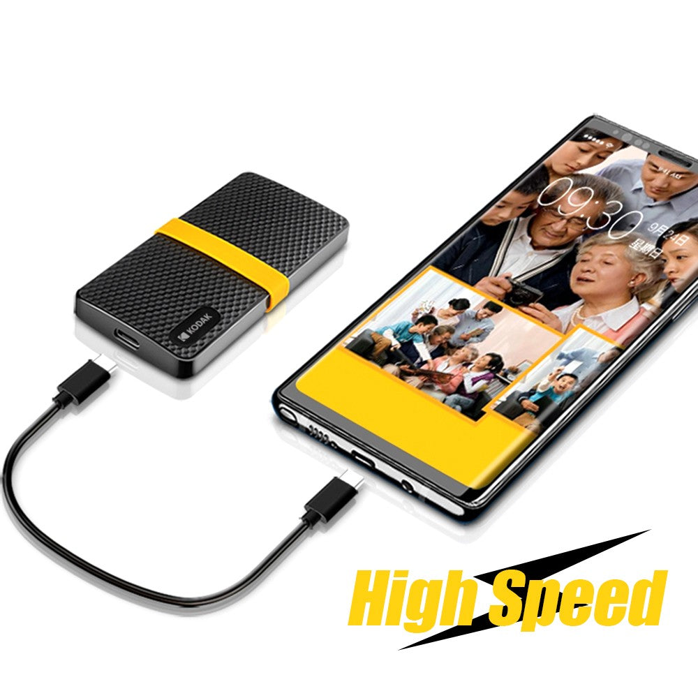 KODAK USB3.1 GEN2 SSD 1TB External Hard Drive 128GB 256GB 512GB 1TB Solid state Mini PSSD For PC laptops disco duro externo