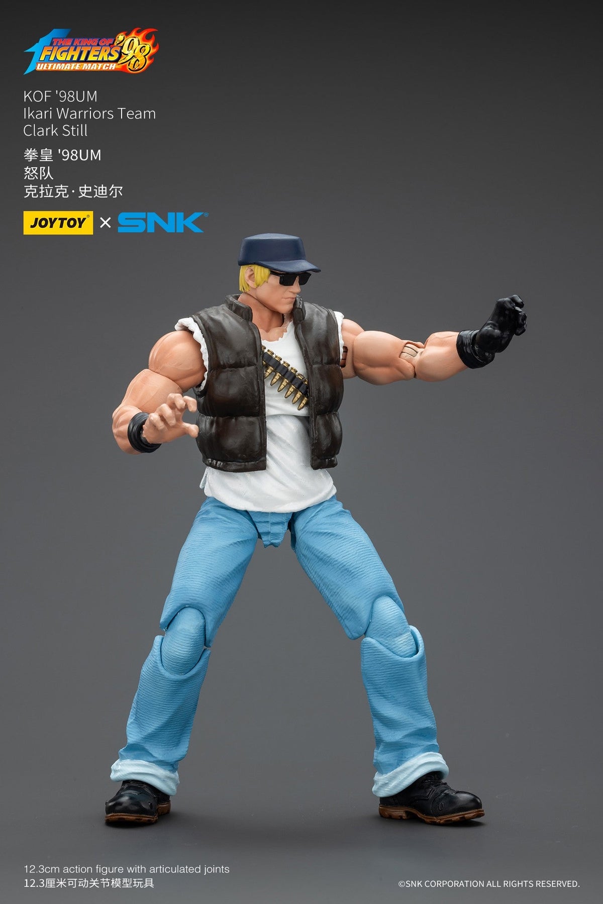 Warhammer SNK 1/18 Action Figures KOF 98UM Ikari Warriors Team Leona Heidern Ralf Jones Clark Still Stage Base-Japan Street