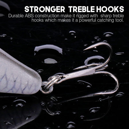 VTAVTA 5cm/7cm Crankbaits Fishing Lure Floating Wobblers for Pike Black Minnow Lures for Fishing Artificial Bait Fishing Tackle