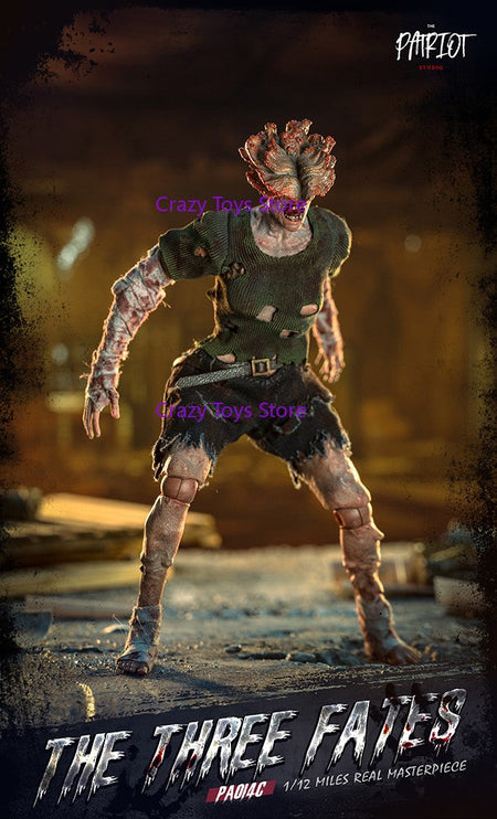 In Stock Patriot The Last of Us Clicker Three Destiny Zombie 1/12 Cloth Robe Action Figure Toy Gift Series Collection