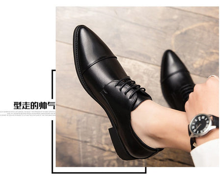 Classic Oxford Leather Shoes For Men Casual Business Wedding Shoes High Quality Men's Dress Formal Social Leather Shoes Male