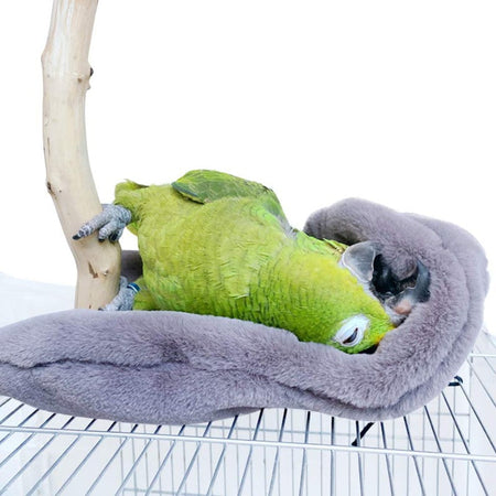 Winter Warm Bird Shawl Nest Corner Parrot Blanket Pet Small Animal Hanging Tent Cage Decoration for Parakeet Lovebird Cockatiel