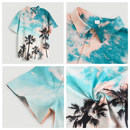 Unisex Hawaiian Shirts Custom 3d Diy Print Button Shirts Short Sleeves/long Sleeves Hawaii Custom Shirt Tops European Size 5xl