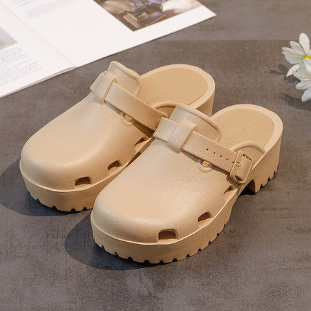 Kidmi New Women's Sandals Platform Beach Sandals EVA Flat Sandals Casual Women Shoes Summer Soft Sandals Outdoor Fashion Sandals
