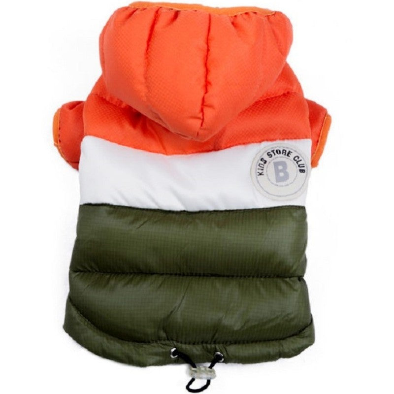Winter Padded Dog Down Jacket Warm Soft Dog Clothes Fashion Puppy Jacket Cute Solid Cat Coat Pet Outfits French Bulldog Clothes