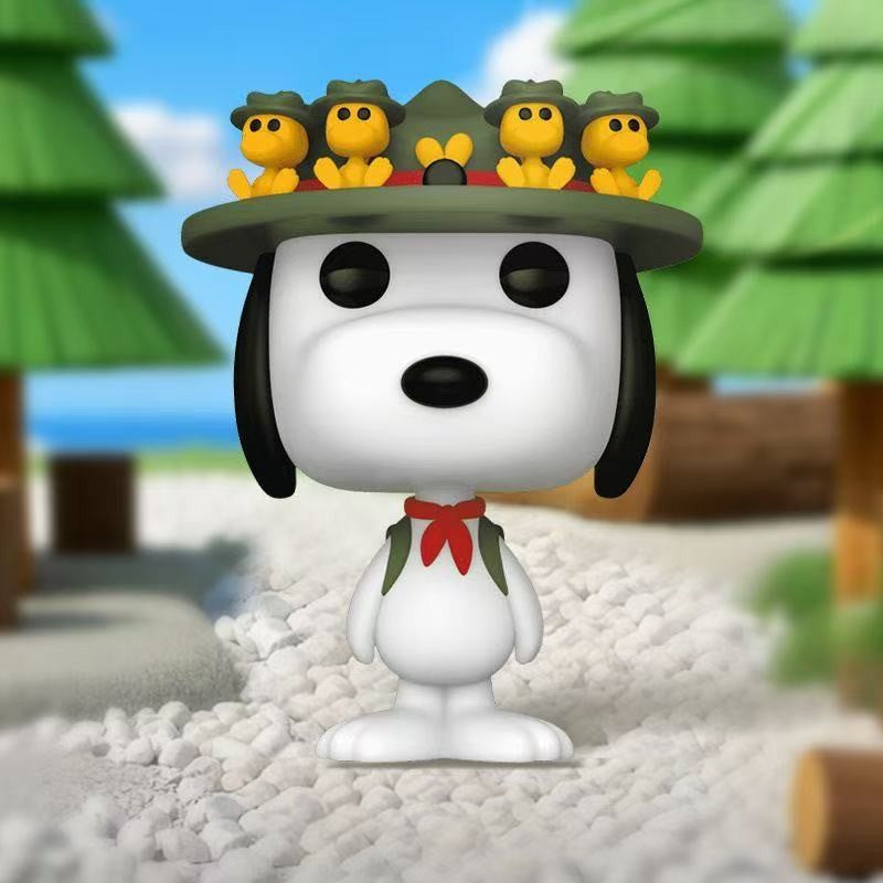 Funko Pop Snoopy Beagle Scouts Series Action Figure Anime Woodstock Astronaut Joe Cool Model Toys Limited Edition Figures Gifts