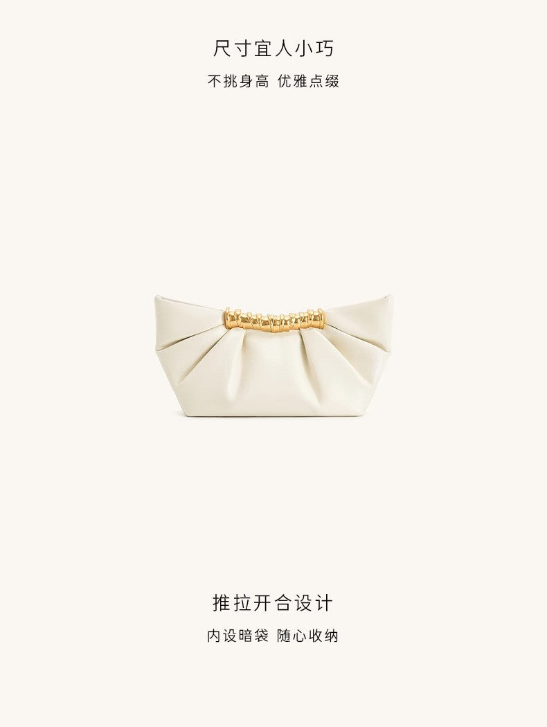2025 Summer New Evening Handbag For Women Wrinkled Metal Fashion Bag Clutchs ????? ??????? ????????? ??????? ??????? Sac à Main