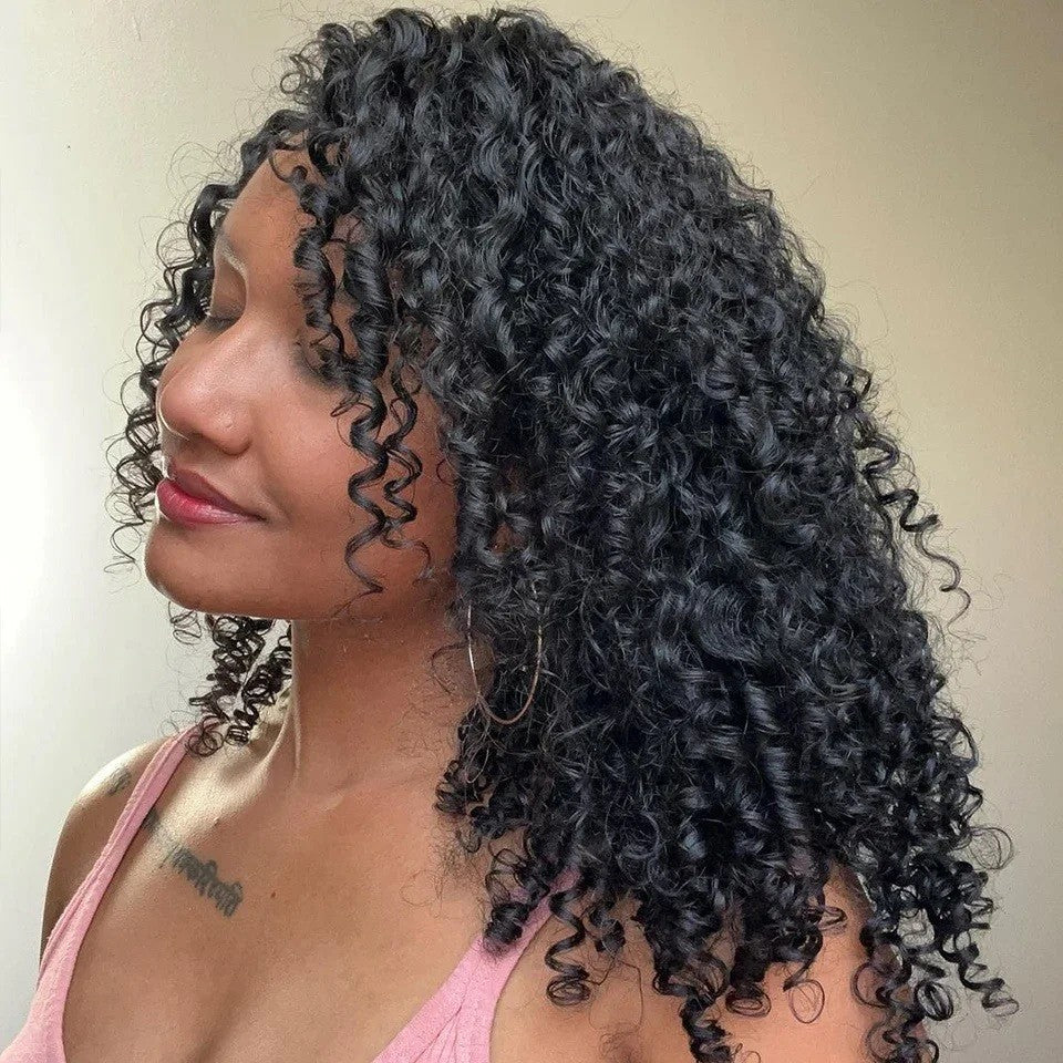 15A Pixie Curls Bundles Kinky Curly Human Hair 3/4 Bundles Deal 100% Raw Virgin Curly Hair Bundles Hair Extension Double Wefts