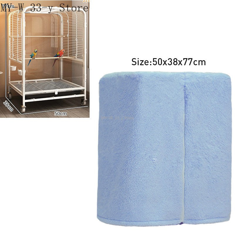 Winter Warm Bird Cage Cover Breathable Splashproof Large Bird Cage Cover Parrot Cage Shading Protective Products Bird Supplies