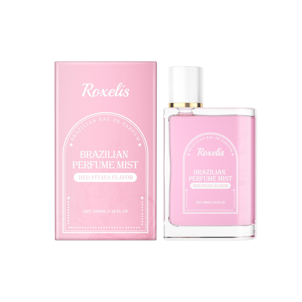 Roxelis 100ml Brazilian Style Perfume Light Fragrance Red Pitaya Jasmine Scent Fresh Long Lasting Aroma Dating Flirting Perfume