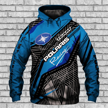 2025 Polaris Racing Hoodies For Men Fashion Outdoor Extreme Sports Hooded Pullover Autumn Winter Oversize Comfortable Sweatshirt