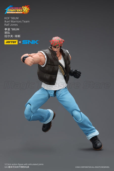 ?MT?JOYTOY 1/18 Action Figure SNK KOF'98UM Ikari Warriors Team Ralf Jones Clark Still Leona Heidern Toy Model Gift