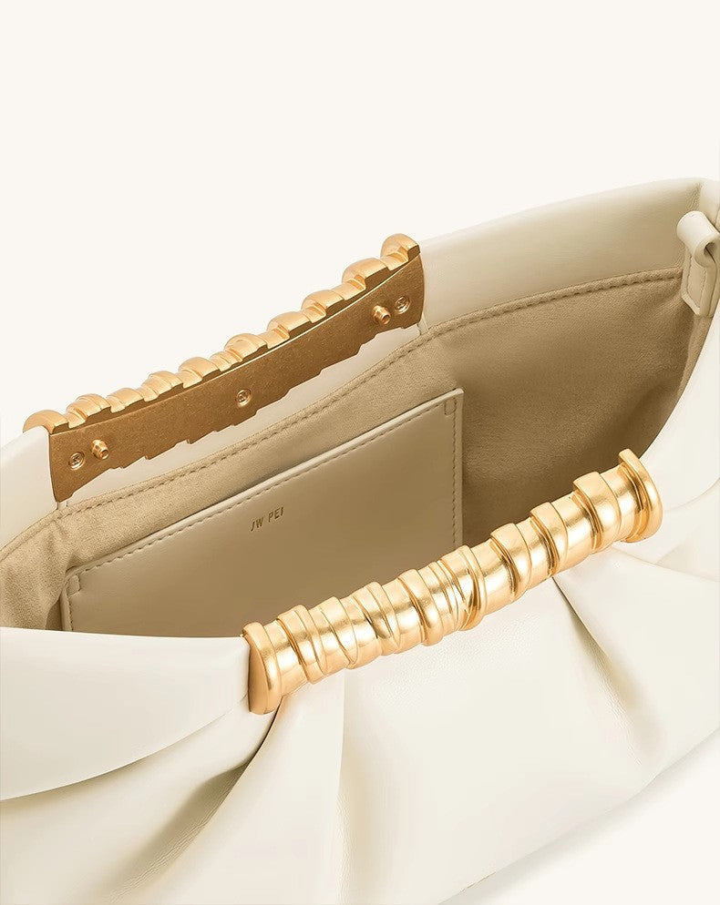 2025 Summer New Evening Handbag For Women Wrinkled Metal Fashion Bag Clutchs ????? ??????? ????????? ??????? ??????? Sac à Main