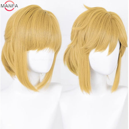 High Quality Link Wig Cosplay  Blonde Brown Wig Cosplay Anime Wigs Heat Resistant Synthetic Wigs Halloween Wigs