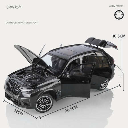 NEW 1:18 BMW X5M X5 F95 SUV Alloy Car Diecasts & Toy Vehicles Car Model Miniature Scale Model Car For Children