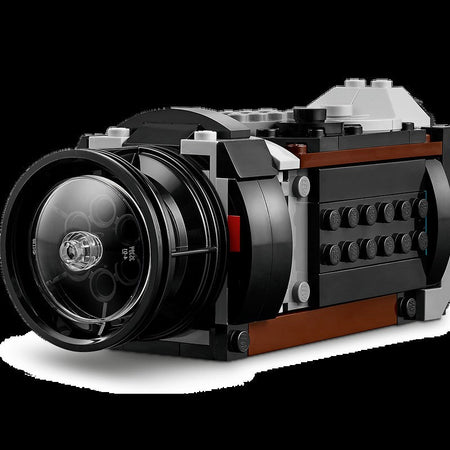 LEGO retro camera 3-in-1 set of miniature building block models for children's birthday gifts, children's collection toy set