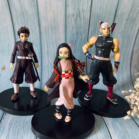 Anime Demon Slayer Action Figures Kimetsu No Yaiba Shinobu Nezuko “PVC” Dolls Model Collection Ornaments Japan Derivatives Toys