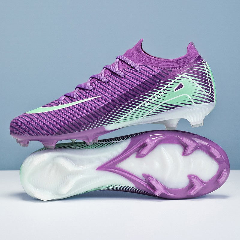 New Men Football Boots Cleats Grass Adult Soccer Shoes Ankle Sport Training Outdoor Ultralight Non-Slip Futsal Comfortable