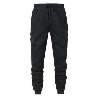 Winter Lambswool Warm Casual Pants Men's Fitness Jogging Sweatpants Male Solid Drawstring Bottoms Fleece Straight Trousers M-5Xl